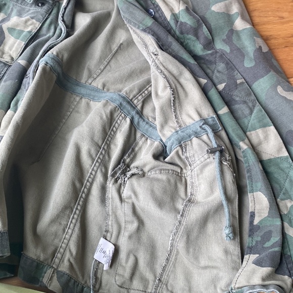 Free People Army Camouflage Military style jacket - Picture 6 of 6